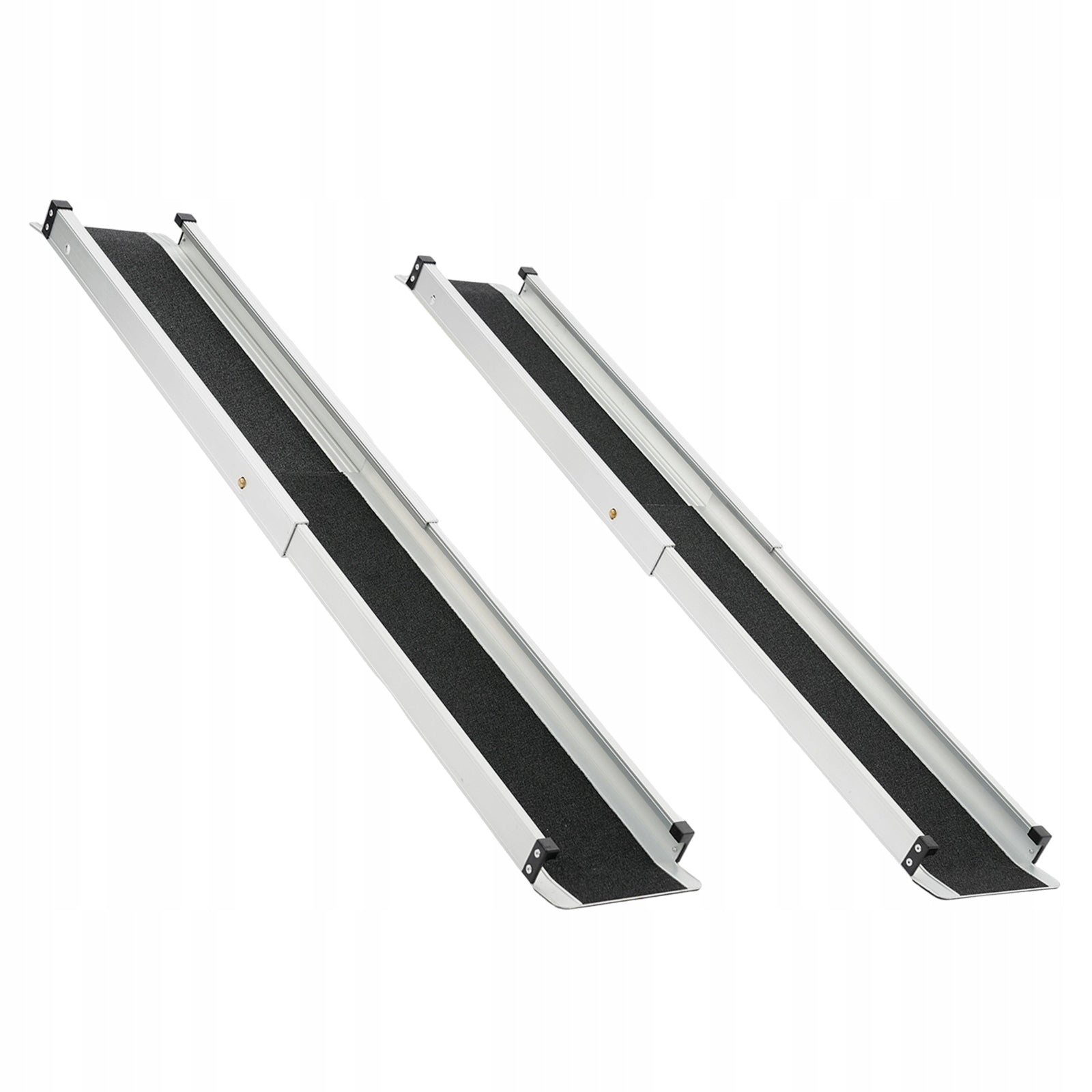 2Pcs Aluminum Alloy Ramps for Telescopic Wheelchair-300kg