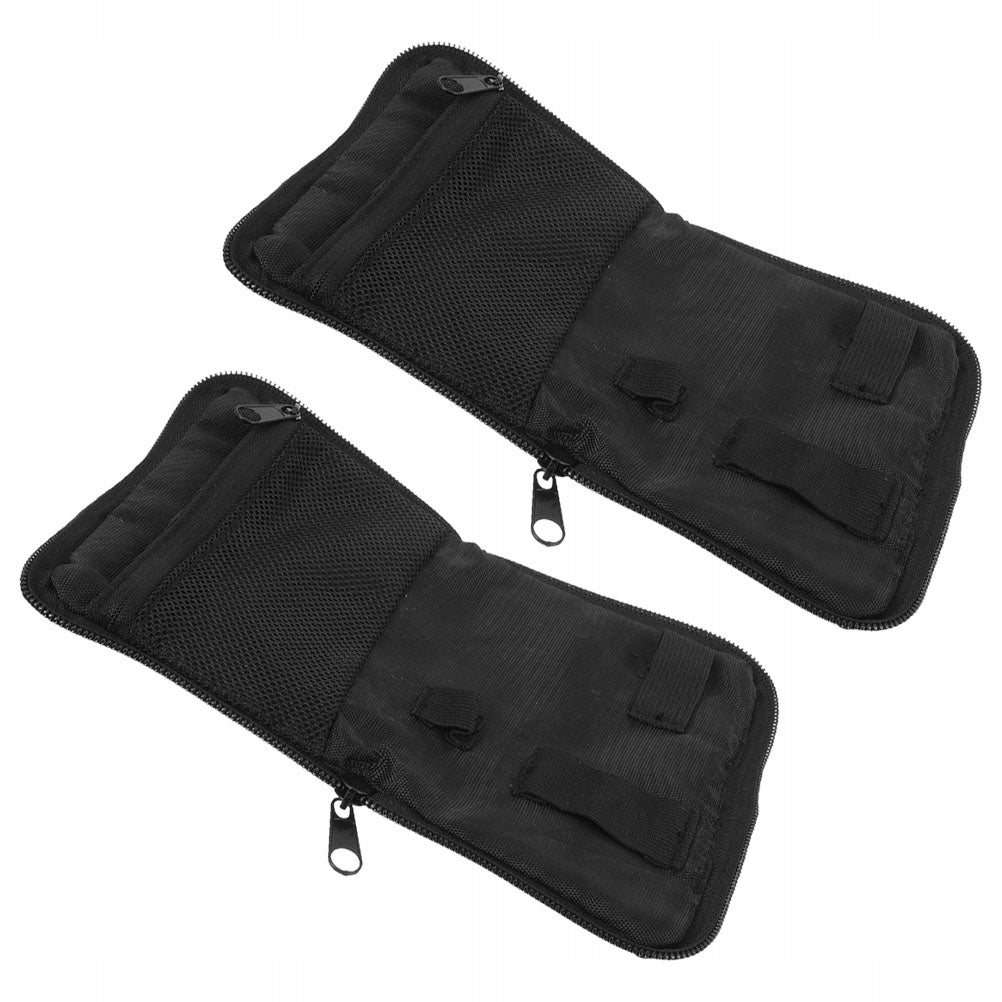 2Pcs Black Diabetic Travel Organizer Bag with Zipper for Medical Supplies Manufacturer of a medical device NA