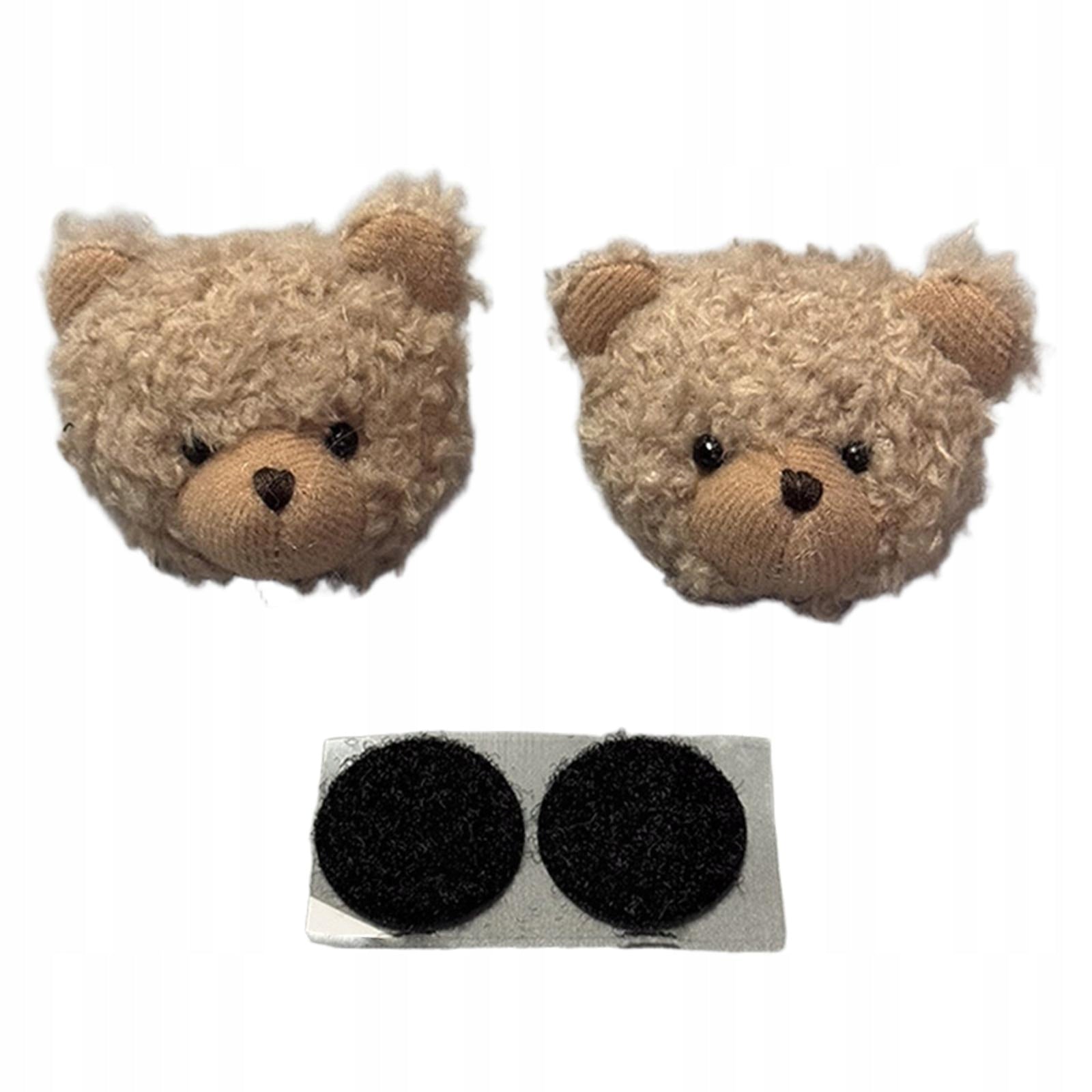 2Pcs Helmet Decorations Helmet Embellishments Removable for Women Brown Packaging status original