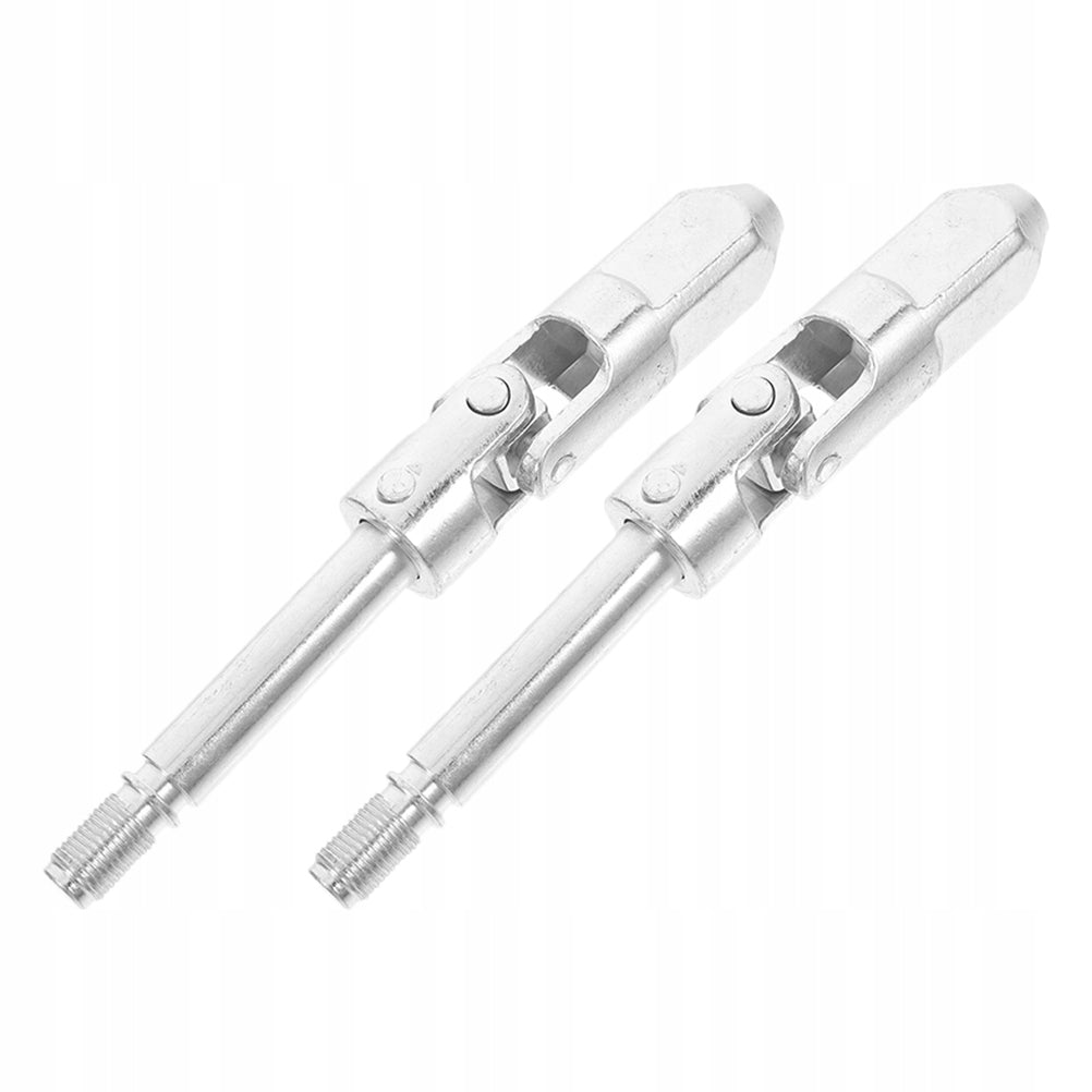 2Pcs Silver Steel Floor Jack Parts with Universal Joint and Oil Seal Manufacturer code 21090526