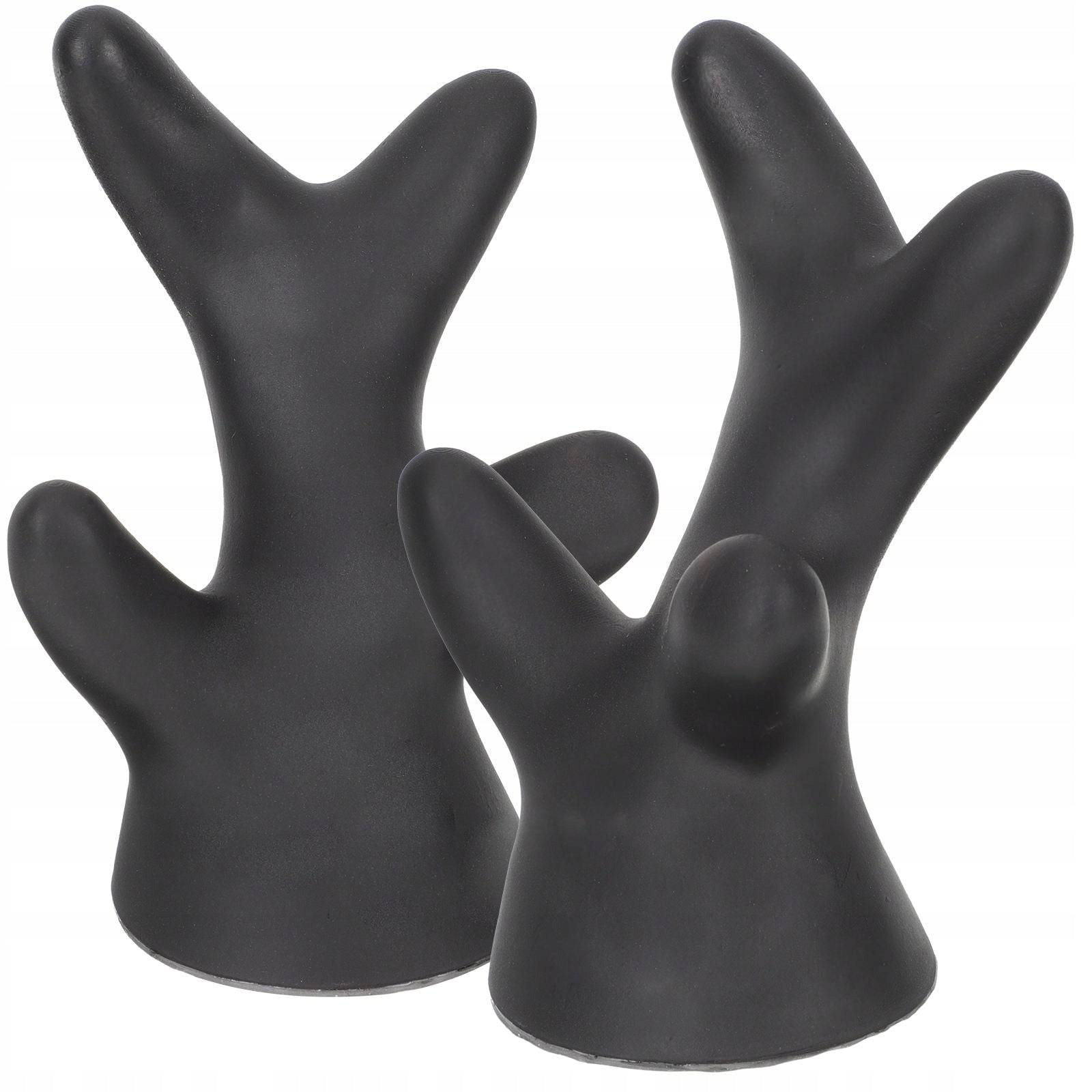 2SZT MAŁE SILIKONOWE ROGI JELENIA NA KASK STYLOWE OZDOBY Color black