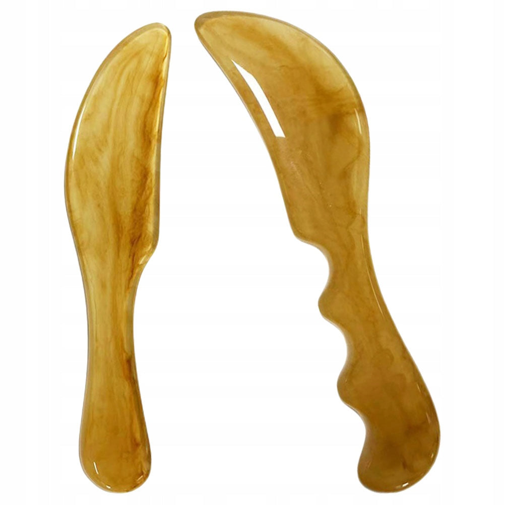2SZT MASAŻER DO CIAŁA GUA SHA Z ŻYWICY KAWOWY Manufacturer code NA
