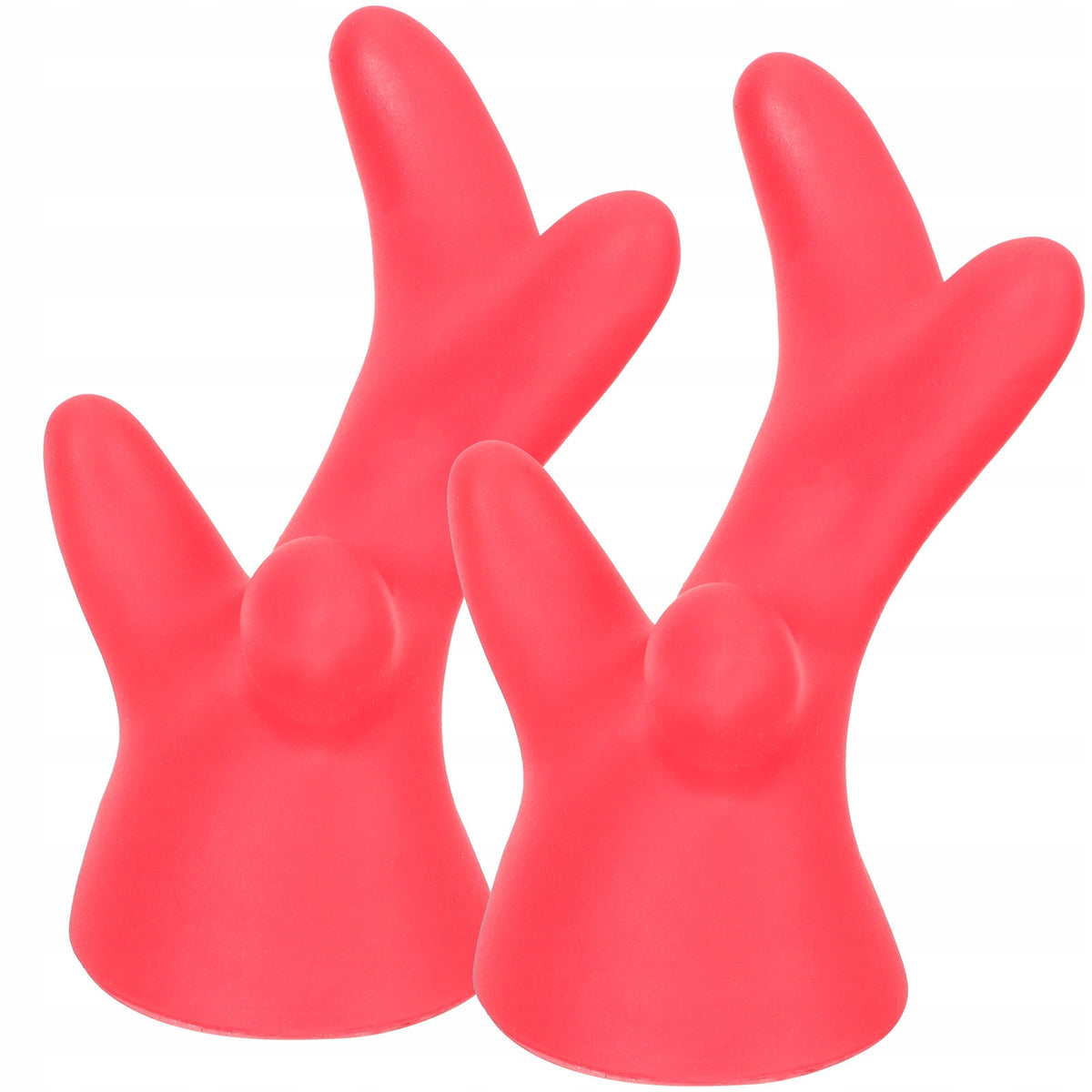 2SZT REUSABLE CZERWONE ROGI JELENIA DO KASKU Color red