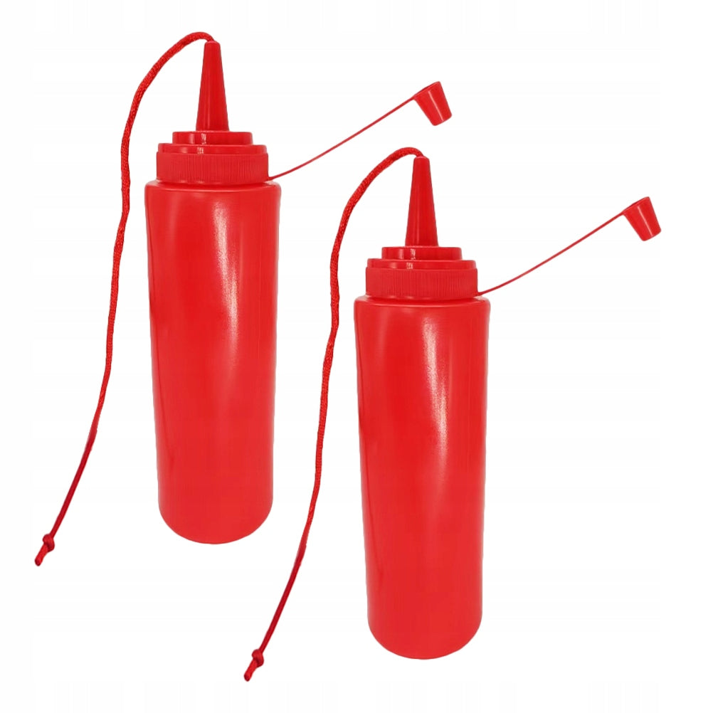 2Szt Zabawne Butelki Ketchupu Psikus Party Halloween Cylinder capacity 1 m3
