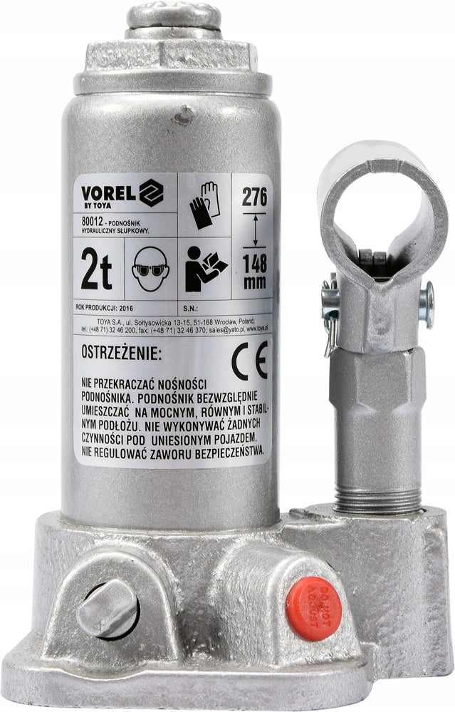 2T 80012 VOREL HYDRAULIC BOLLARD LIFT