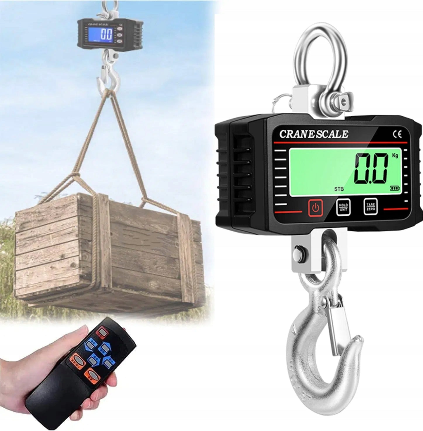 2T HOOK SCALE SUSPENDED INDUSTRIAL LCD