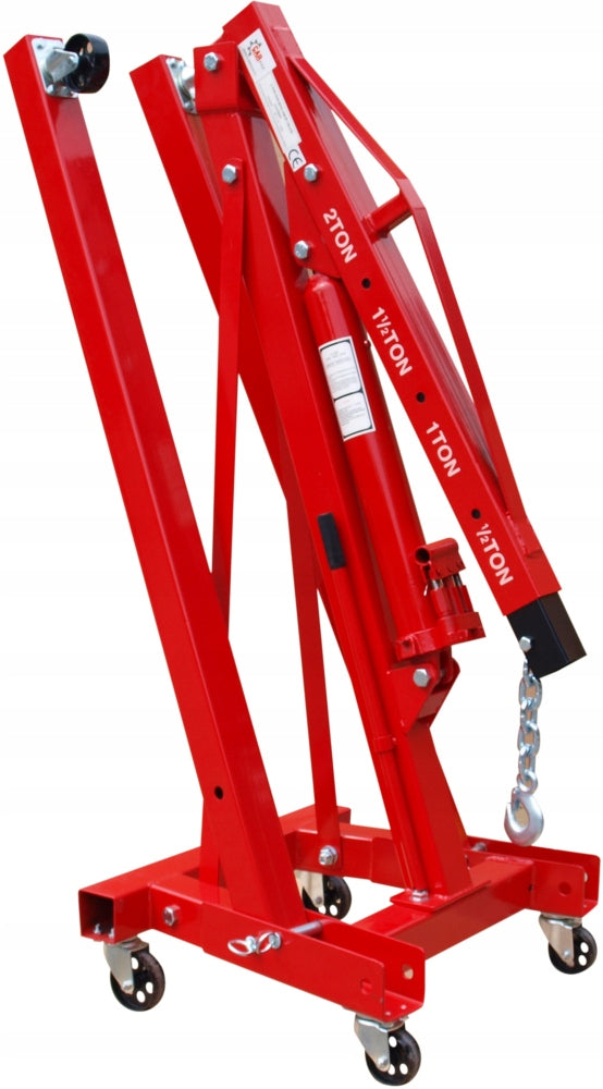 2T WORKSHOP CRANE + BALANCER WITH HOOKS - POWERFUL FAST 2 X PUMP EAN (GTIN) 5903815223235