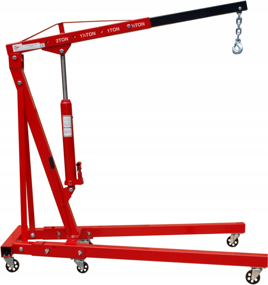 2T WORKSHOP CRANE + BALANCER WITH HOOKS - POWERFUL FAST 2 X PUMP Manufacturer code MT11201+BAL-HAKI
