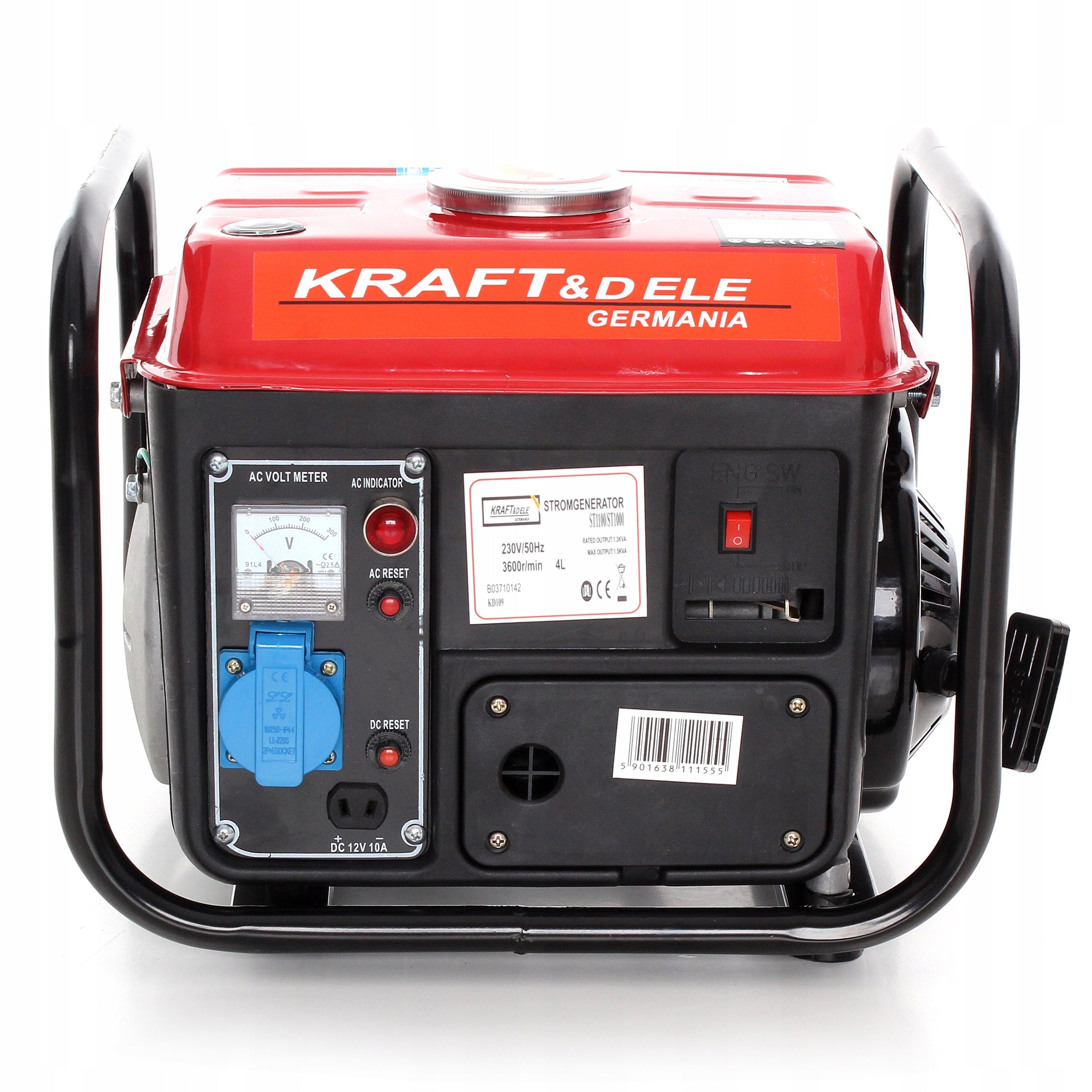2X 1200W / 230V / 2KM fuel GENERATOR SET - Kraft&Dele Brand Kraft&Dele