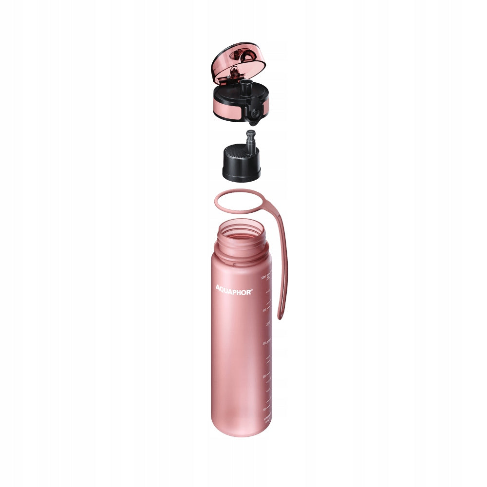 2X 2x Filter bottle with cartridge Aquaphor City 0,5L, Lavender + Pink Brand Aquaphor
