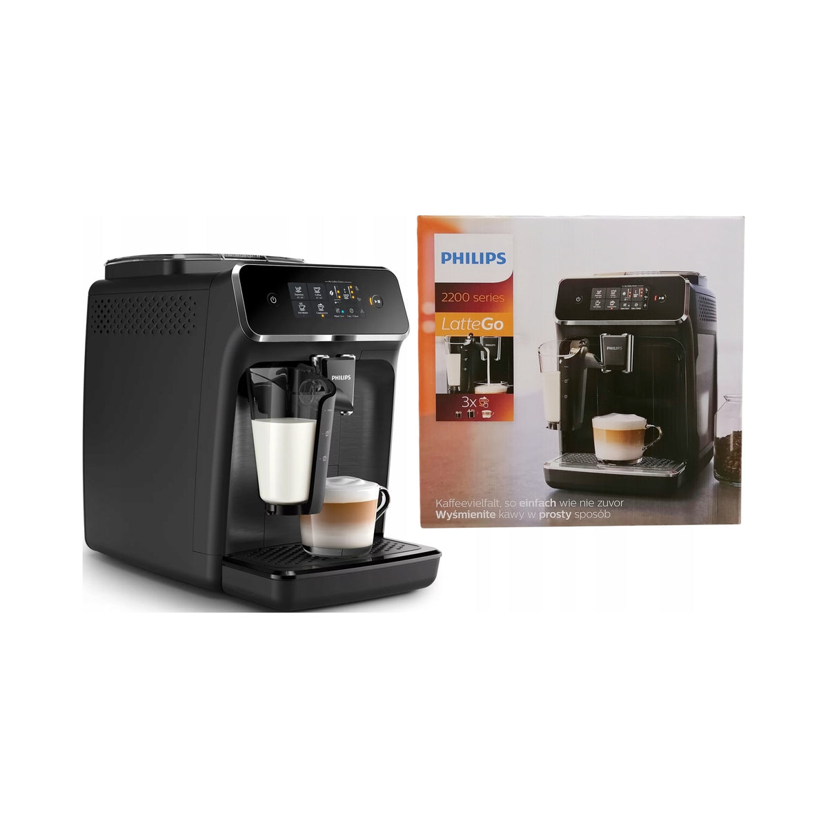2X AUTOMATIC COFFEE MACHINE PHILIPS EP2230/10 1500W