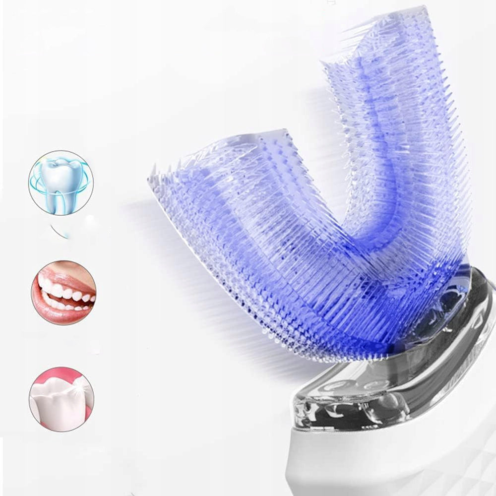 2X AUTOMATIC SONIC TOOTHBRUSH U SHAPE WATERPROOF IPX7 3 MODES TIM Brand no brand