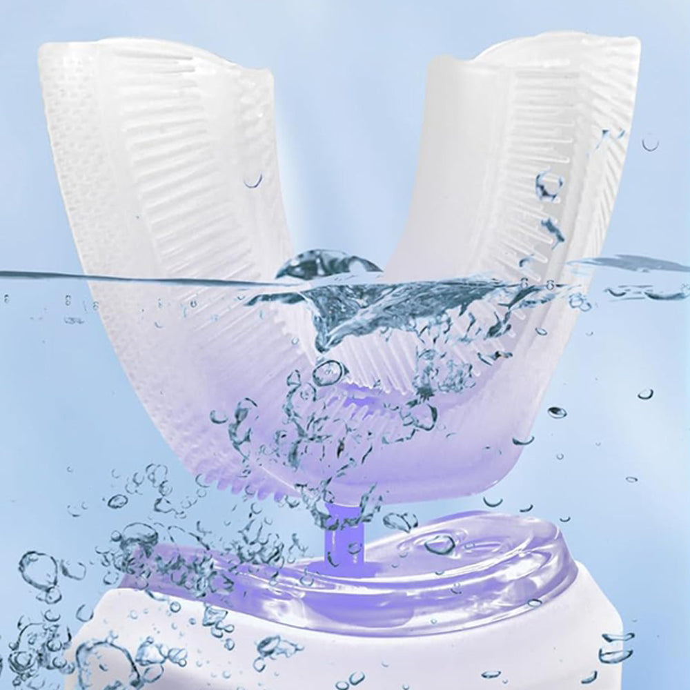 2X AUTOMATIC SONIC TOOTHBRUSH U SHAPE WATERPROOF IPX7 3 MODES TIM Kind toothbrush