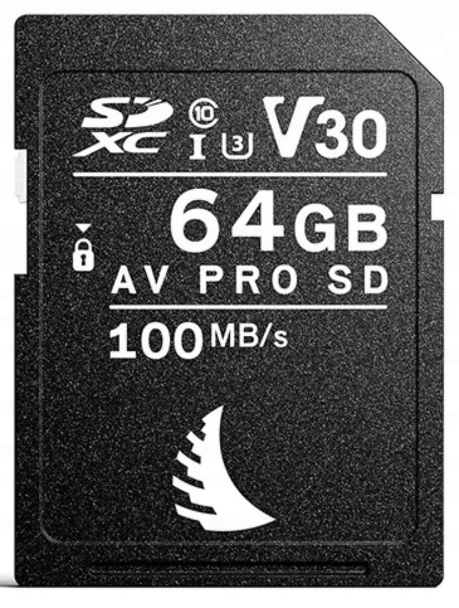 2X Angelbird SD Card 64GB AV PRO SDXC MK2 V30 100MB/s Manufacturer Angelbird