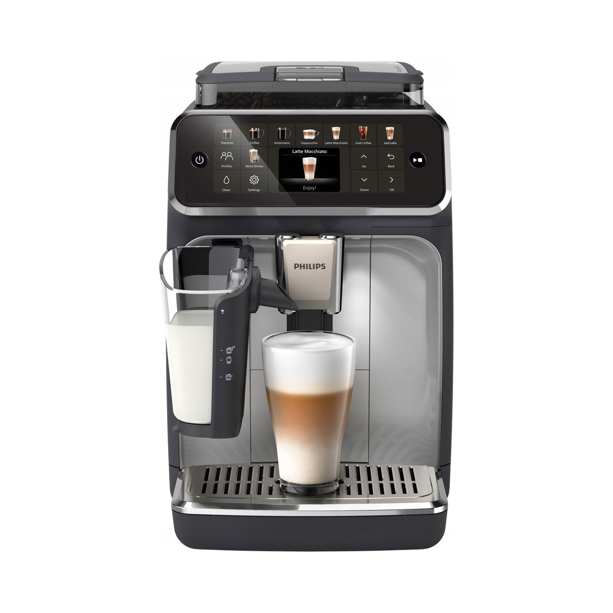 2X Automatic coffee maker Philips LatteGo 5500 black chrome EP5546/70