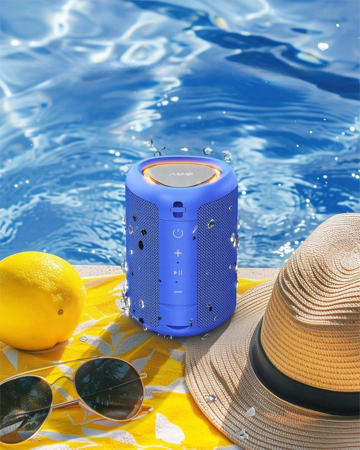 2X BLUETOOTH SPEAKER 5.3 WATERPROOF IPX5 LED 15W Model other