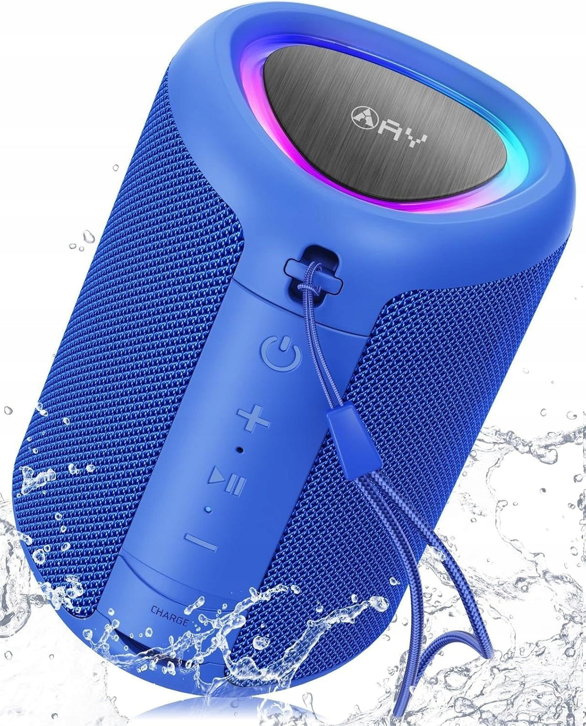 2X BLUETOOTH SPEAKER 5.3 WATERPROOF IPX5 LED 15W