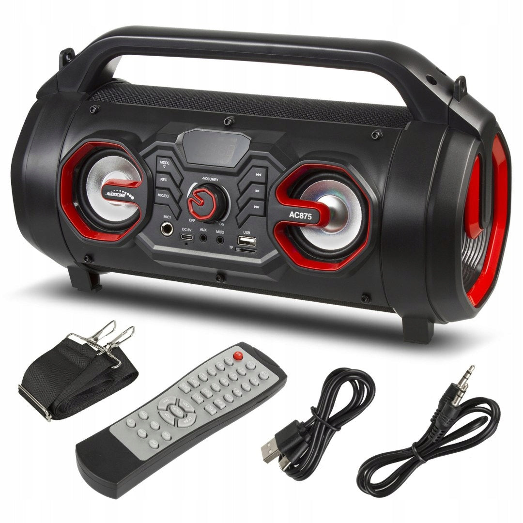 2X BLUETOOTH SPEAKER WITH RADIO LARGE WIRELESS MICROPHONE INPUT FOR KARAOK Model other