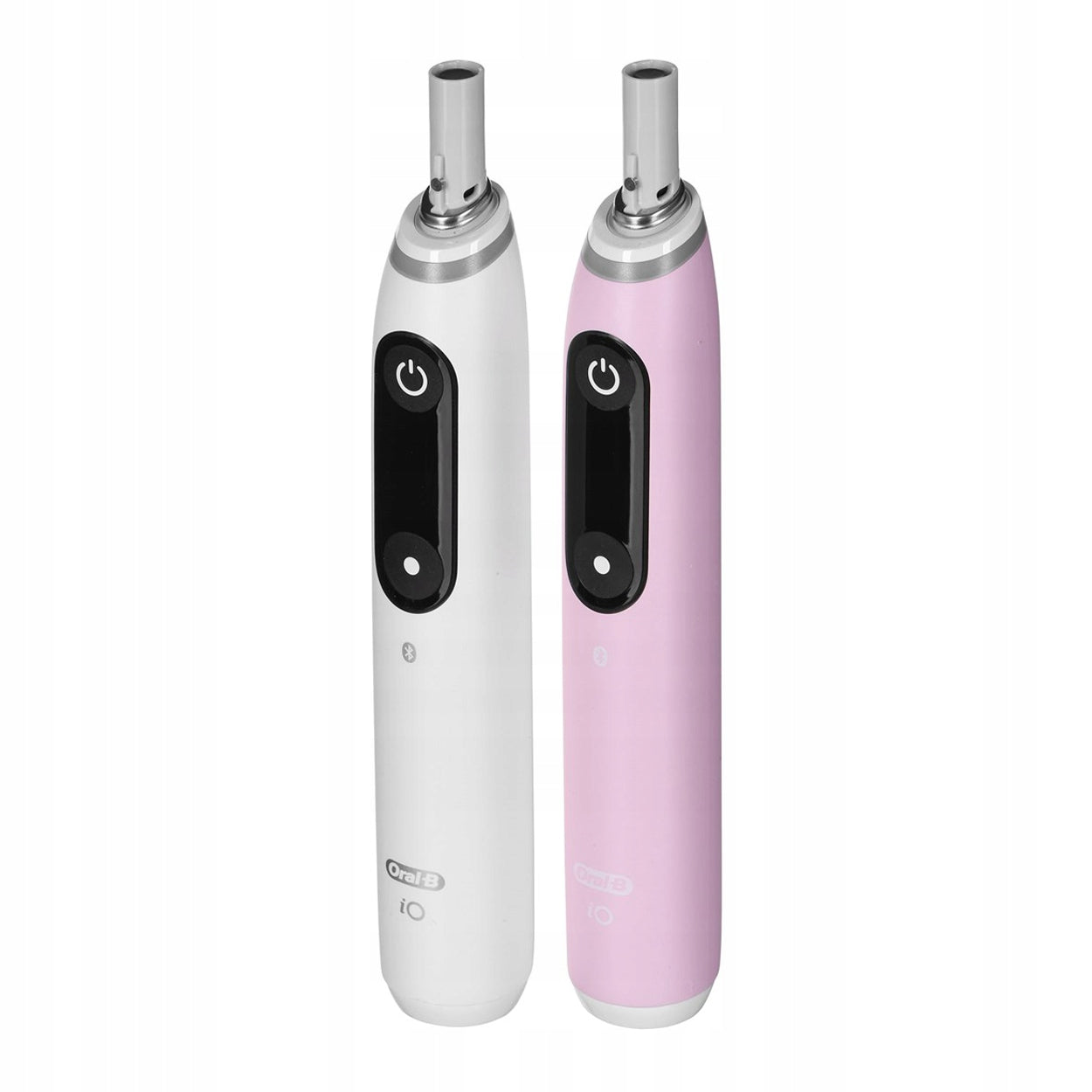 2X BRAUN Oral-B iO6 DuoPack White/Pink Electric Toothbrush Kind toothbrush