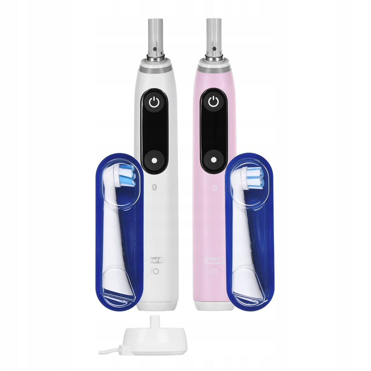 2X BRAUN Oral-B iO6 DuoPack White/Pink Electric Toothbrush