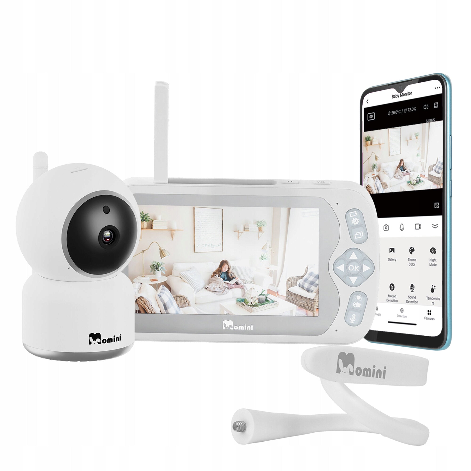 2X Baby monitor MOMINI Blisseye Brand Momini