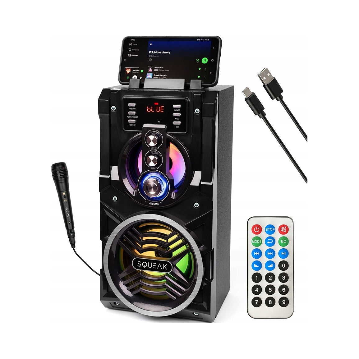 2X BeatBoxer Squeak SQ1000 BT, FM Radio, MP3