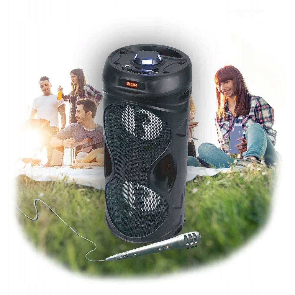 2X Bluetooth Speaker Portable Wireless Karaoke Manta SPK815 Microphone Brand Manta