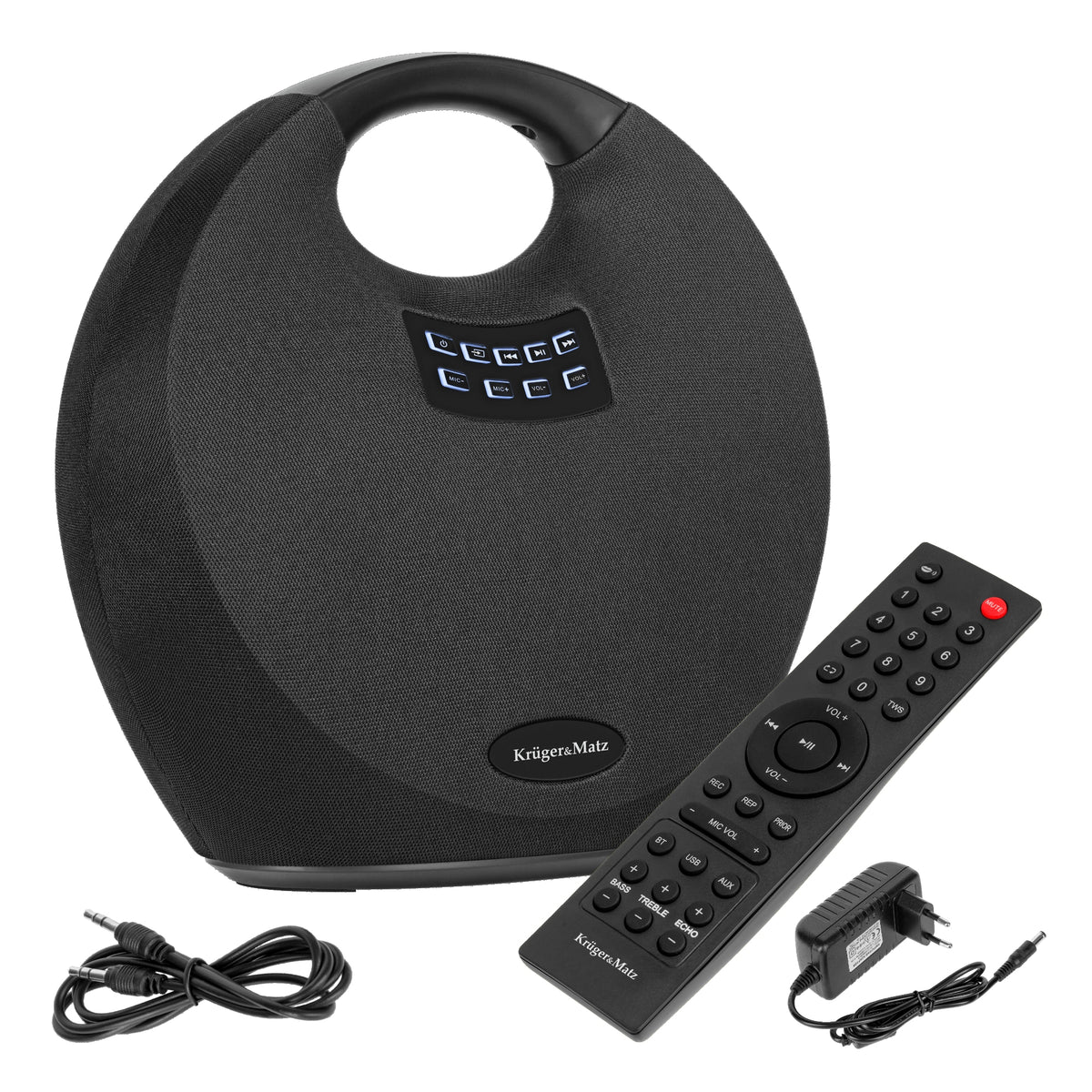 2X Bluetooth speaker AUX remote control USB 36W Kruger&Matz