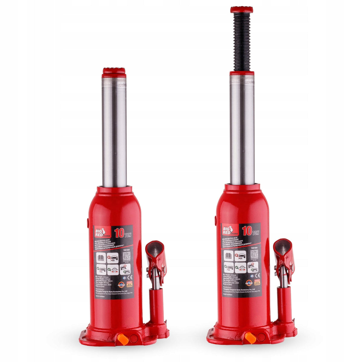 2X CAR HYDRAULIC POST LIFT 10 TONS 447mm LEVER 10000KG Product weight with unit packaging 5 kg