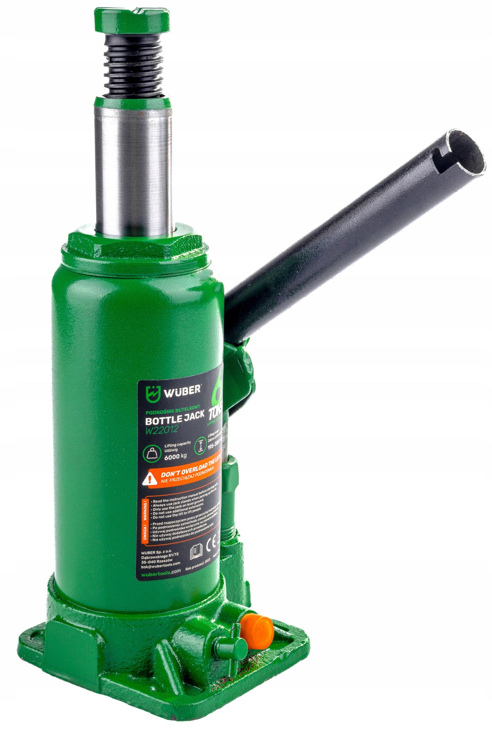 2X CAR JACK 195-380 MM POST HYDRAULIC JACK VALVE 6 T Brand Wuber