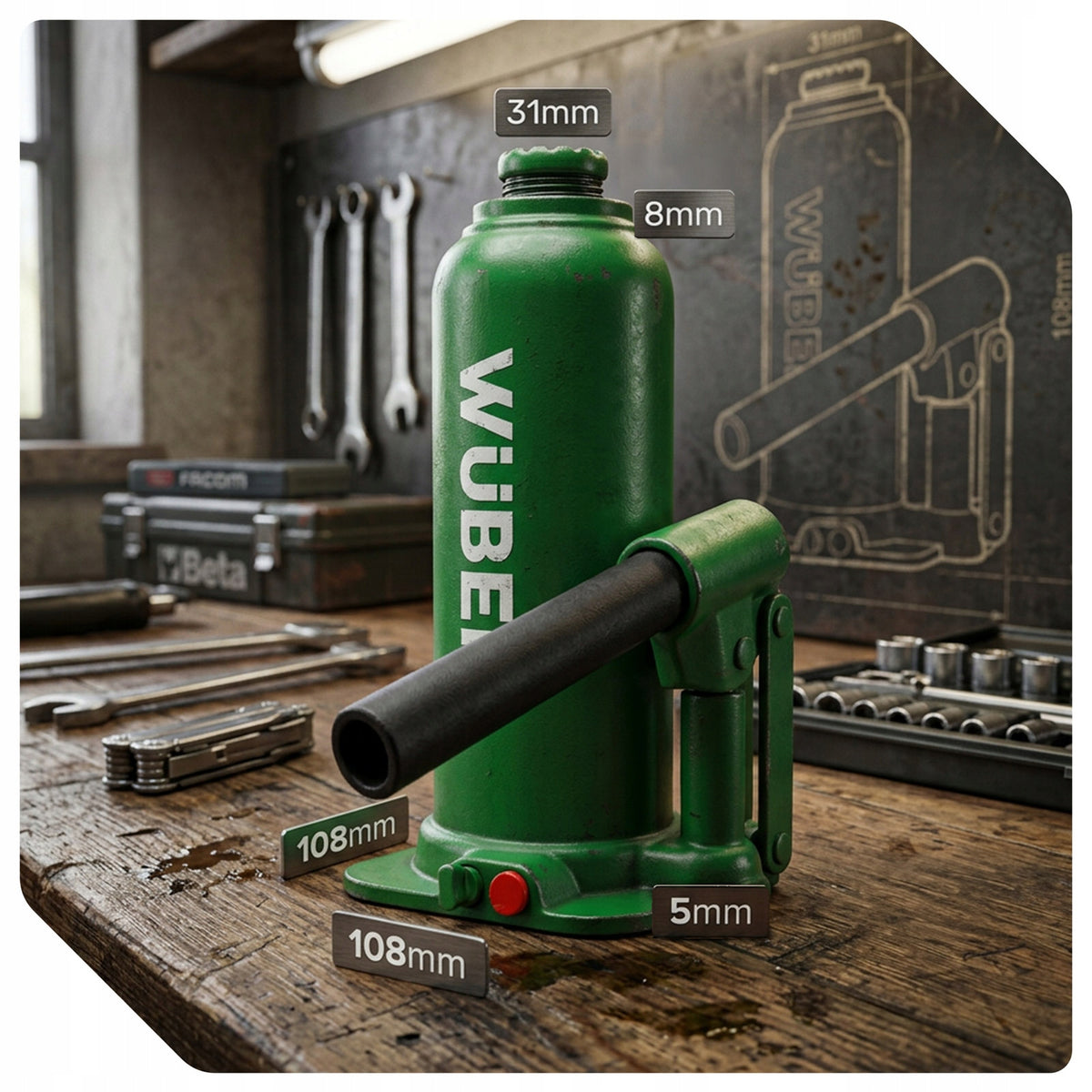 2X CAR LIFT 230-460 MM POST HYDRAULIC BOTTLE VALVE 8 Brand Wuber