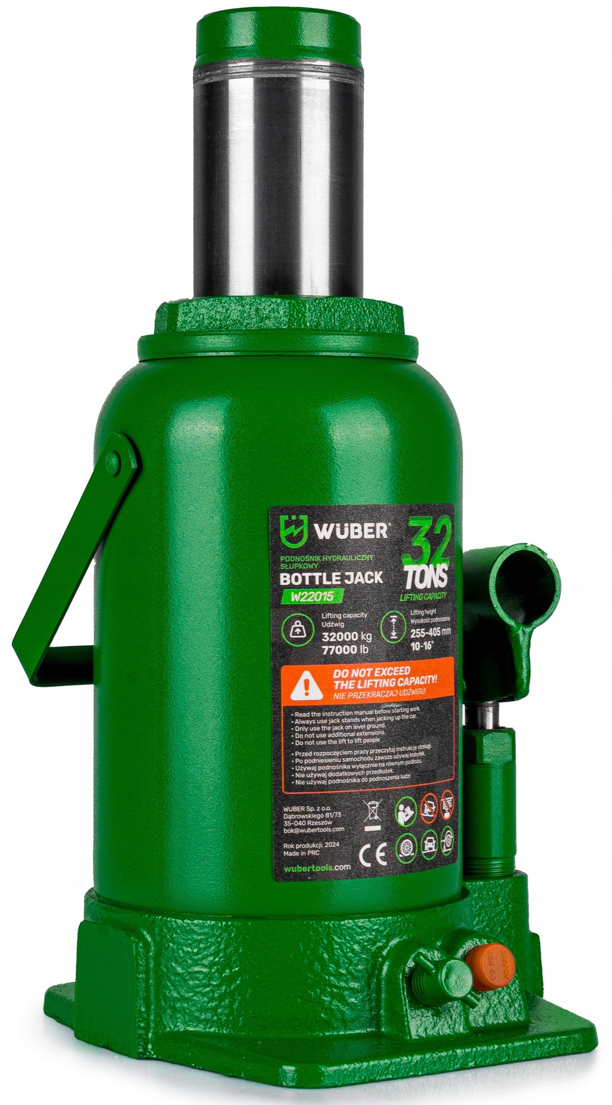 2X CAR LIFT 285-465 MM POST HYDRAULIC JACK VALVE 32 Brand Wuber