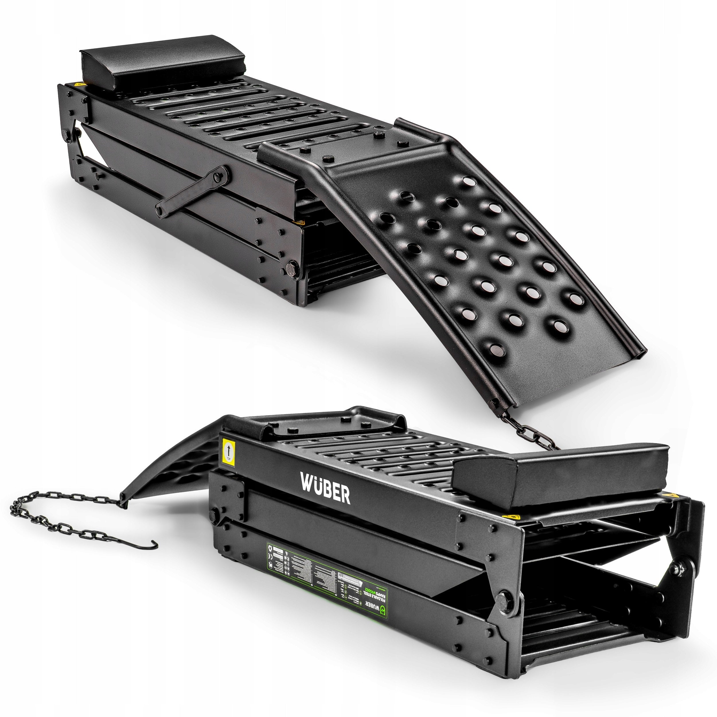 2X CAR OVERRUNS 2 PCS RAMPS OVERRUN PLATFORMS WIDE 1,6 T WUBER Brand Wuber