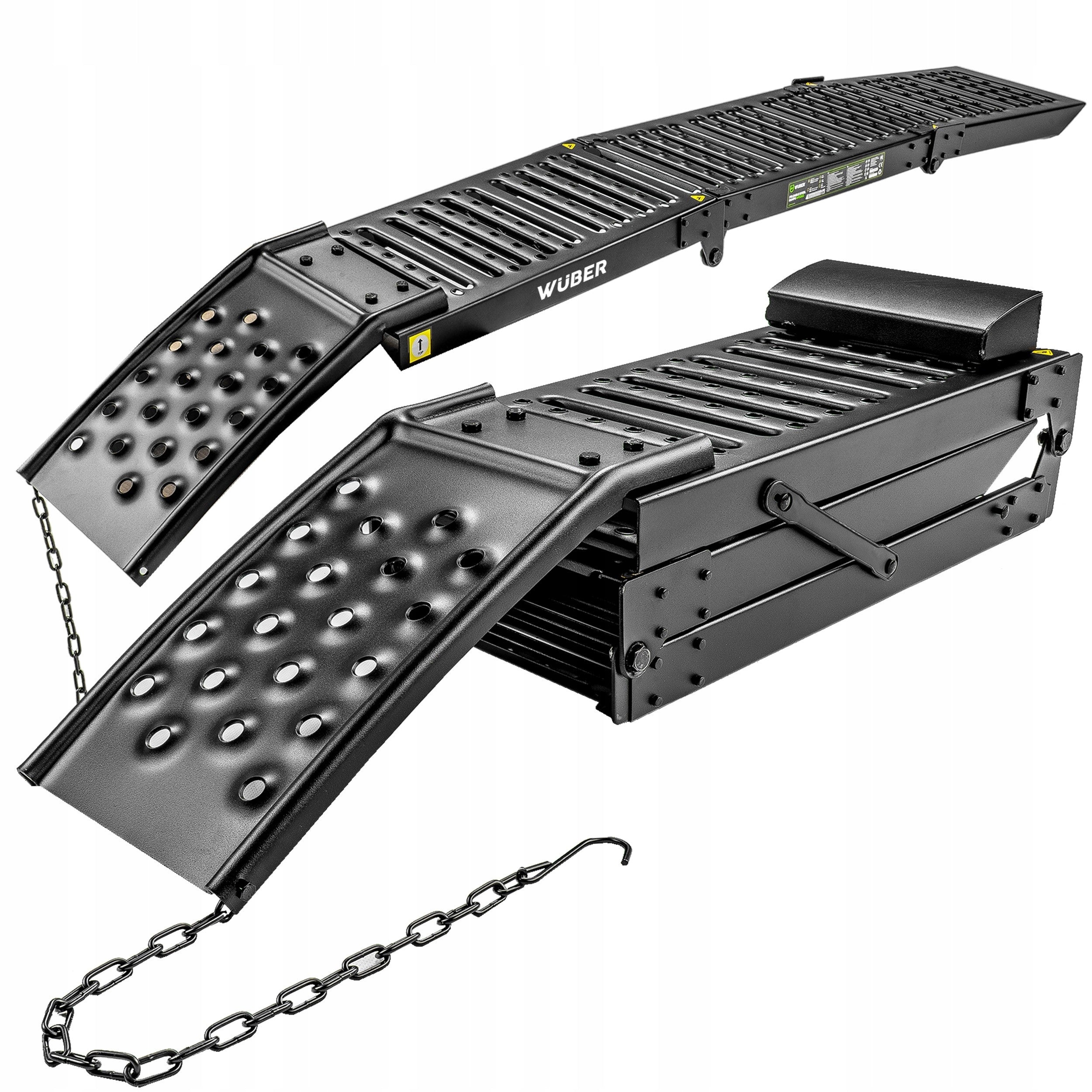 2X CAR OVERRUNS 2 PCS RAMPS OVERRUN PLATFORMS WIDE 1,6 T WUBER Product weight with unit packaging 28 kg