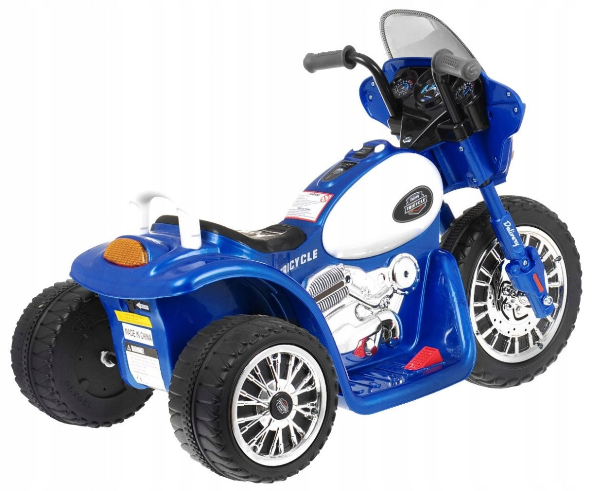 2X CHOPPER children's motorbike for battery BOARD WITH NAME driver's license Maximum speed 3 km/h