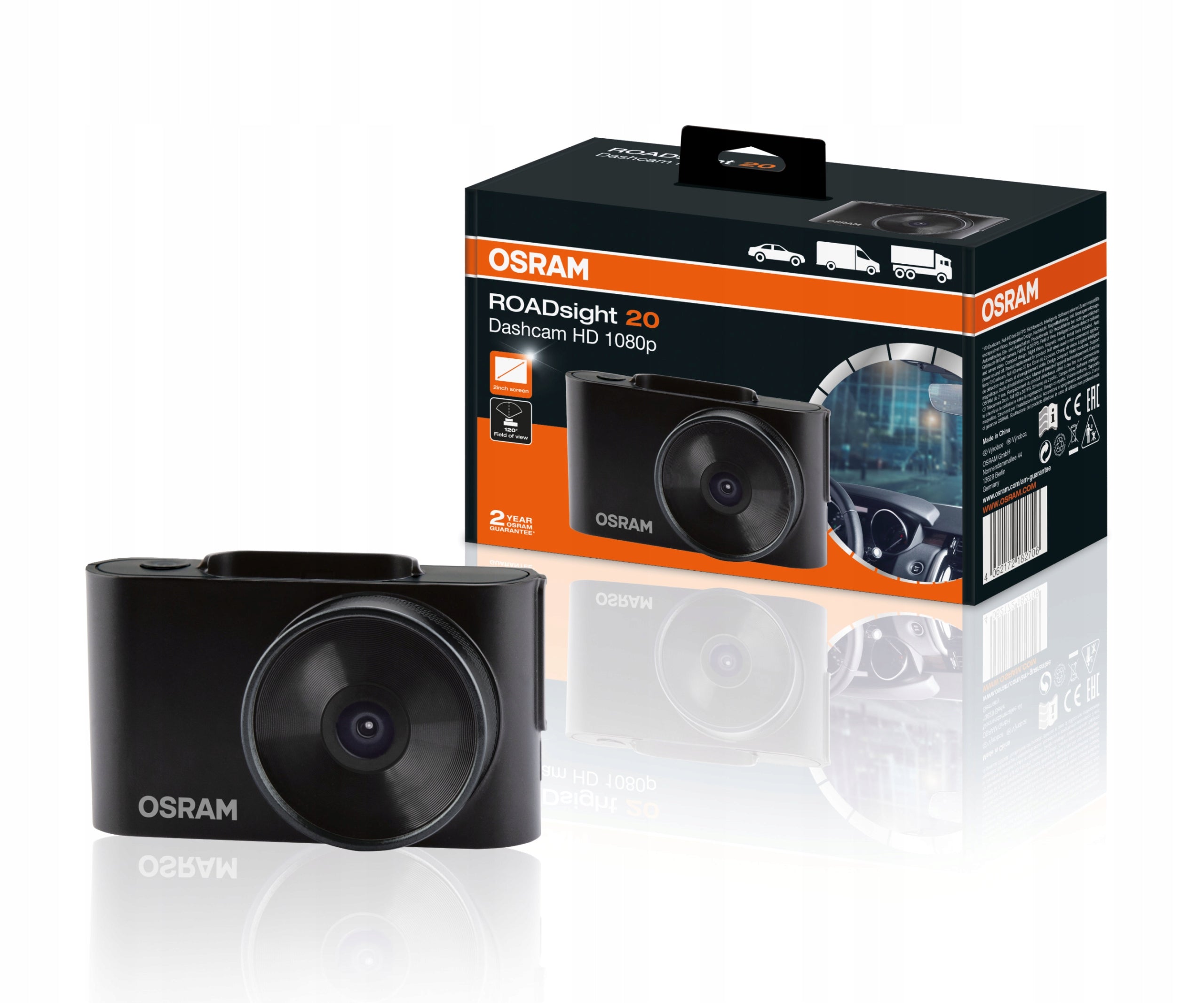 2X Car DVR OSRAM ROADsight 20