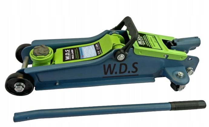2X Car Lift 2,5 T Low Profile Hydraulic 90-340mm + Rubber