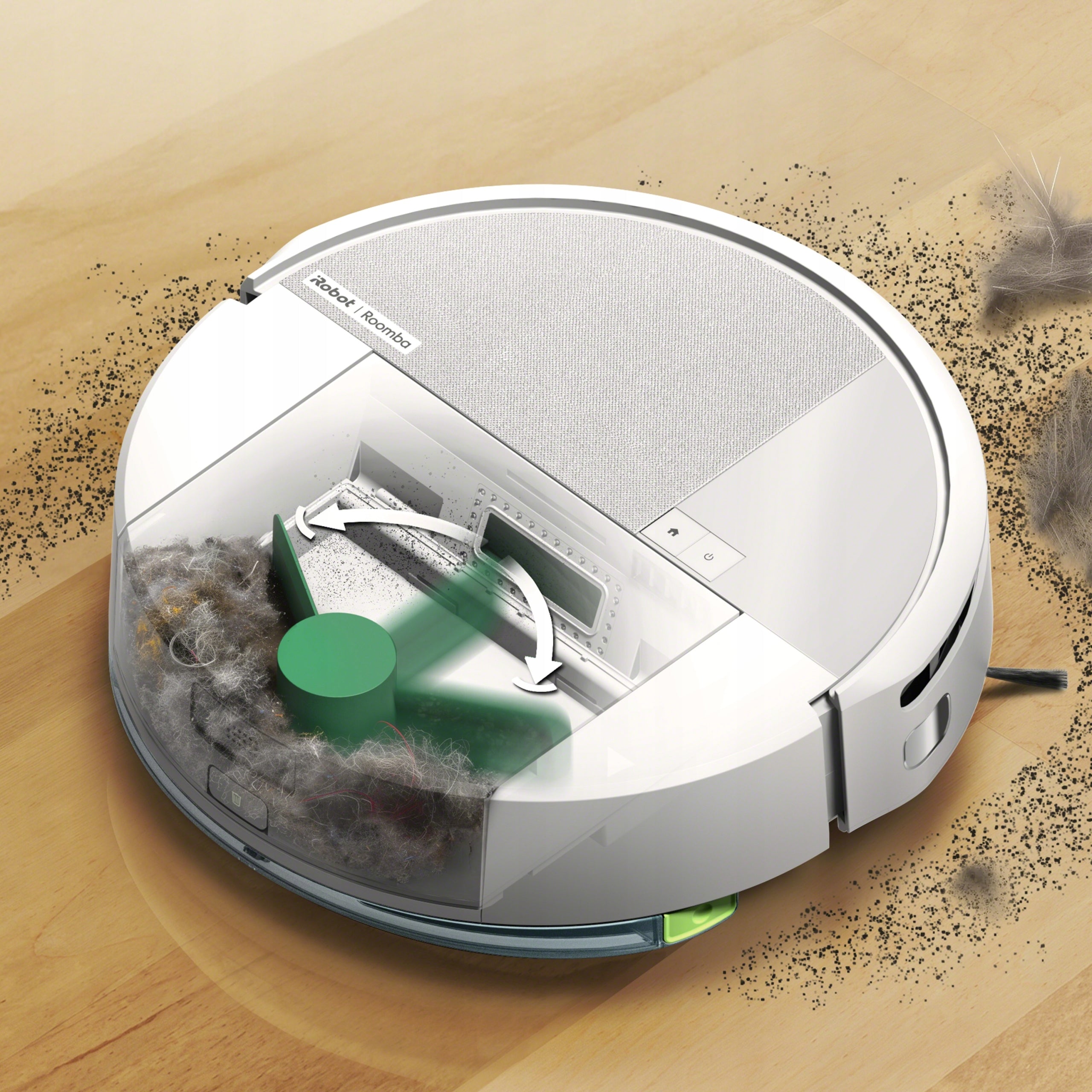 2X Cleaning robot iROBOT Roomba Combo 205 B (L121240) EPA mopping Dominant color white