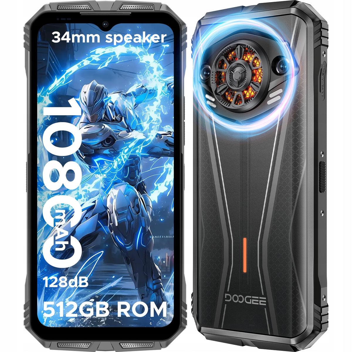 2X DOOGEE S Punk Pro 8+12/512GB 10800 mAh, silver Brand DOOGEE