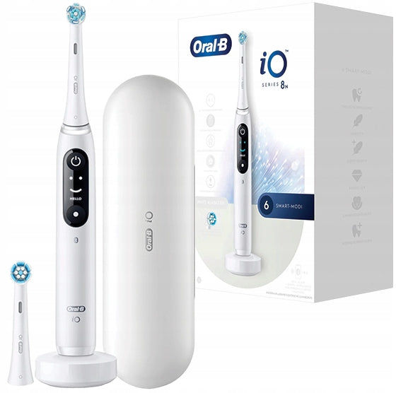 2X Electric Toothbrush ORAL-B iO 8N,White Alabaster