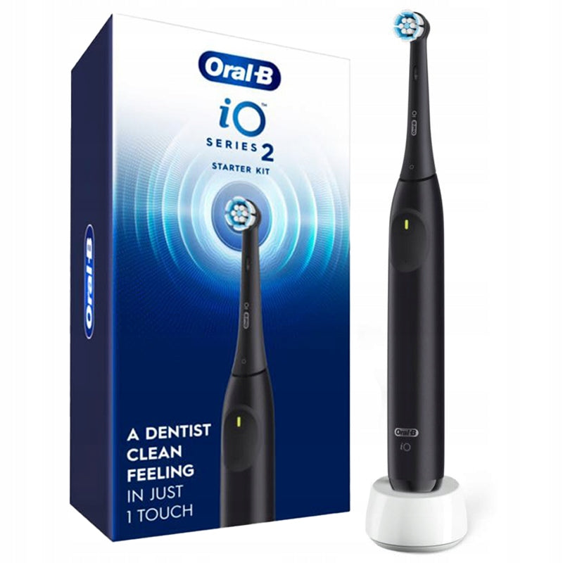 2X Electric magnetic toothbrush BRAUN Oral-B iO series 2 Black