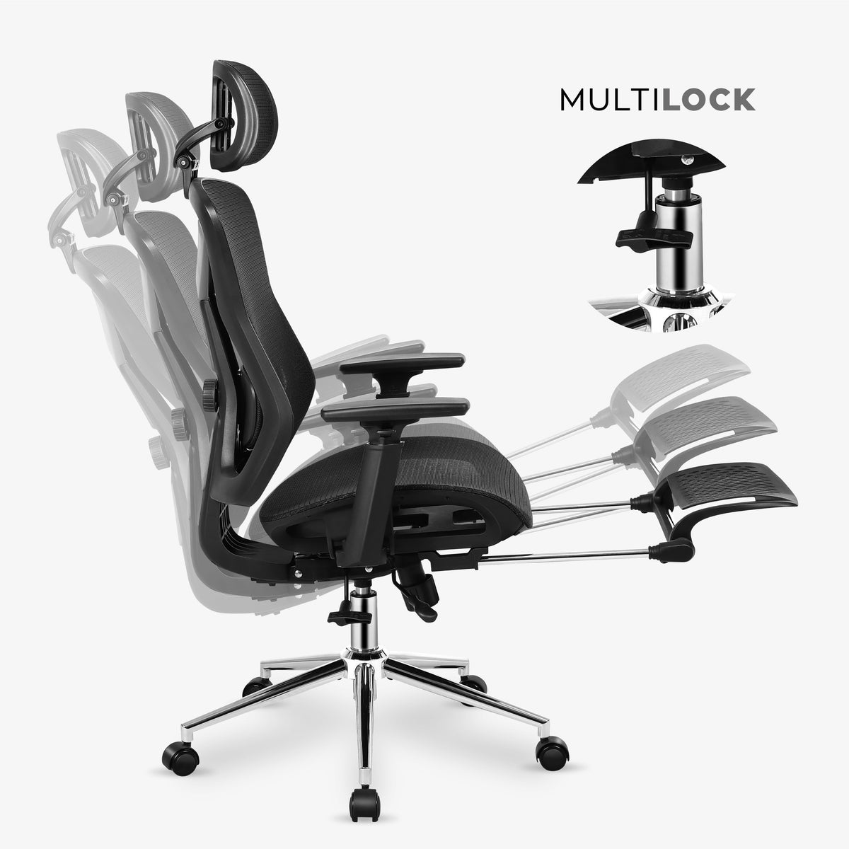 2X Ergonomic chair Huzaro Expert 5.7 Black Brand Markadler