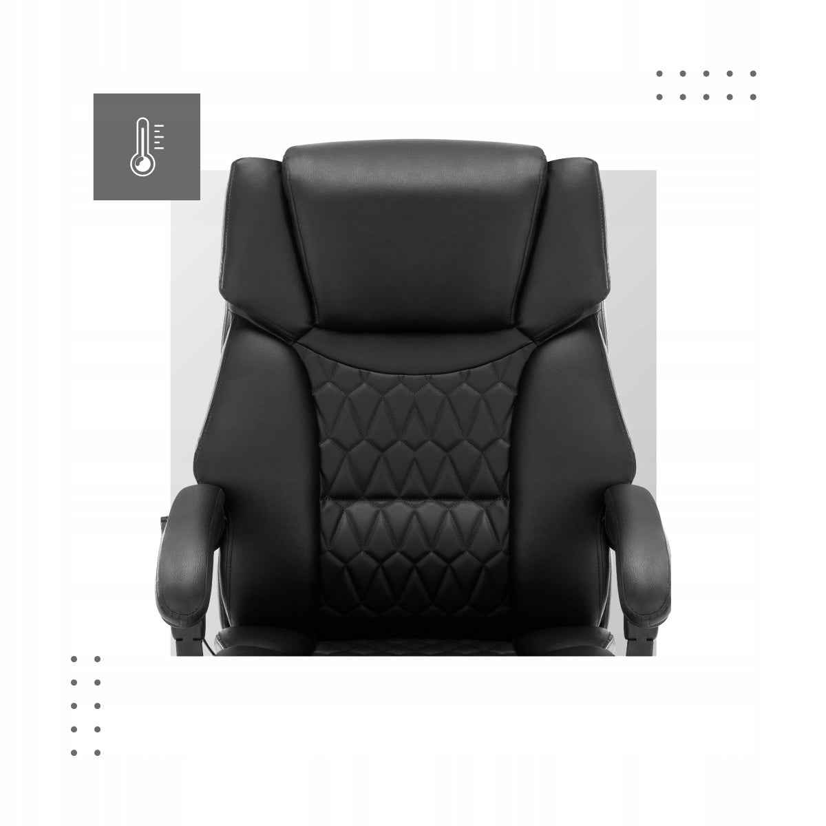 2X Ergonomic chair Huzaro Mark Adler Boss 6.0 Black Furniture depth 65 cm