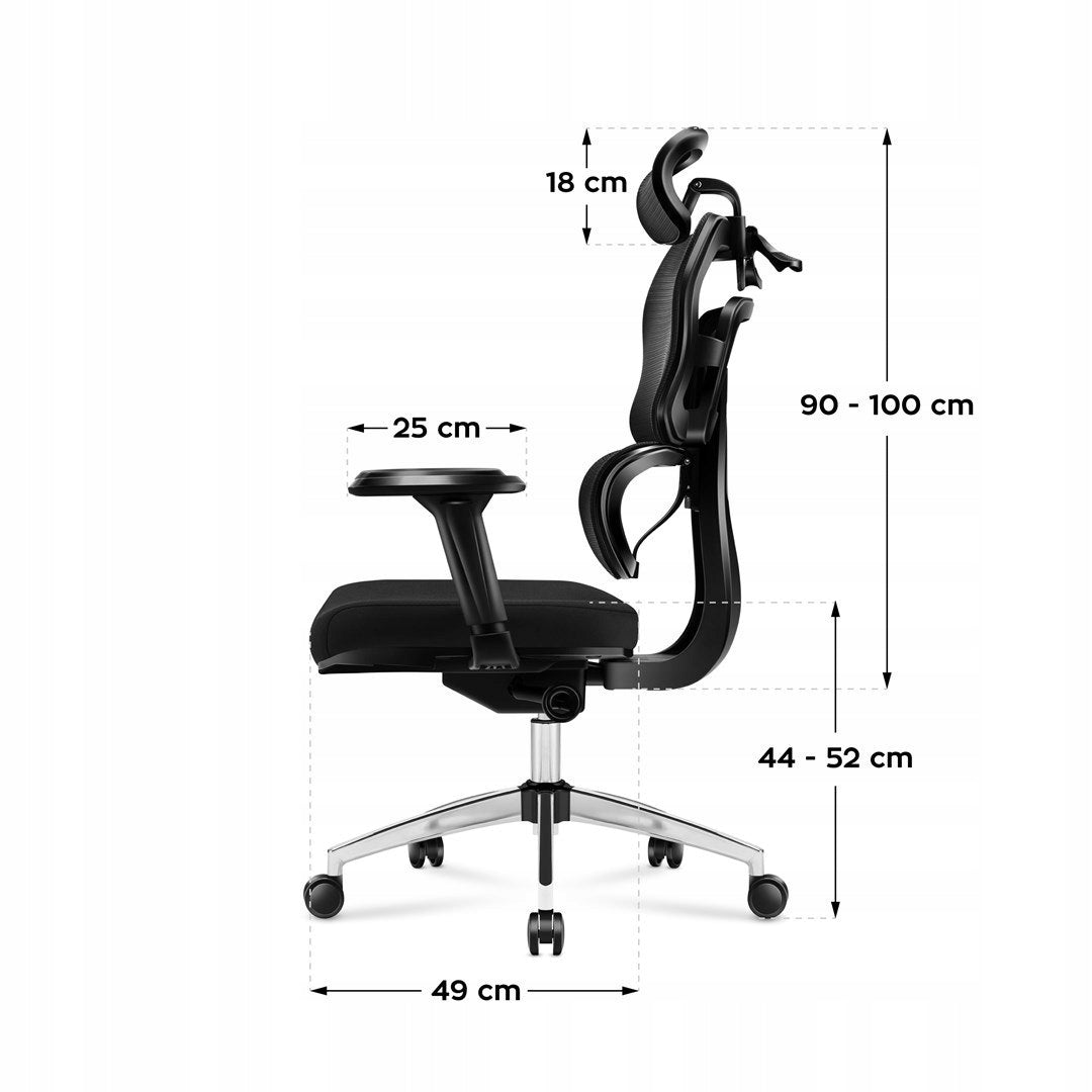 2X Ergonomic chair Huzaro Mark Adler Expert 4.9 Black