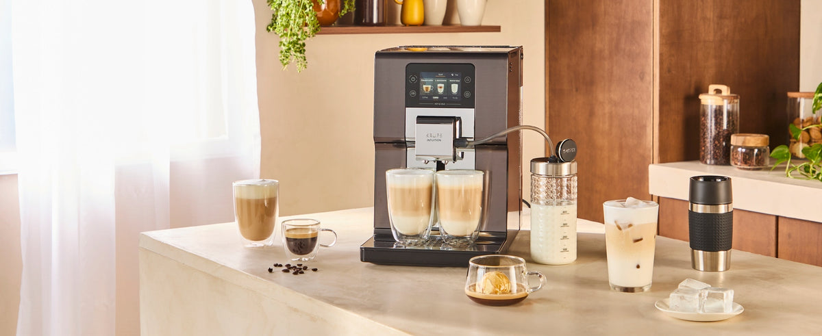2X Espresso machine KRUPS EA879N Intuition Experience Hot&Cold Black Brand Krups