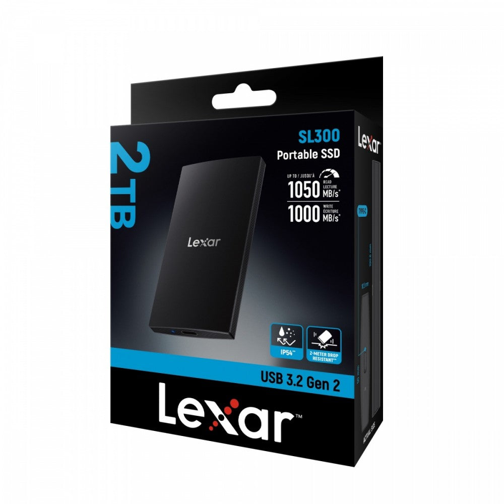 2X External SSD Lexar LSL300002T-RNBNG 2TB Model LSL300002T-RNBNG