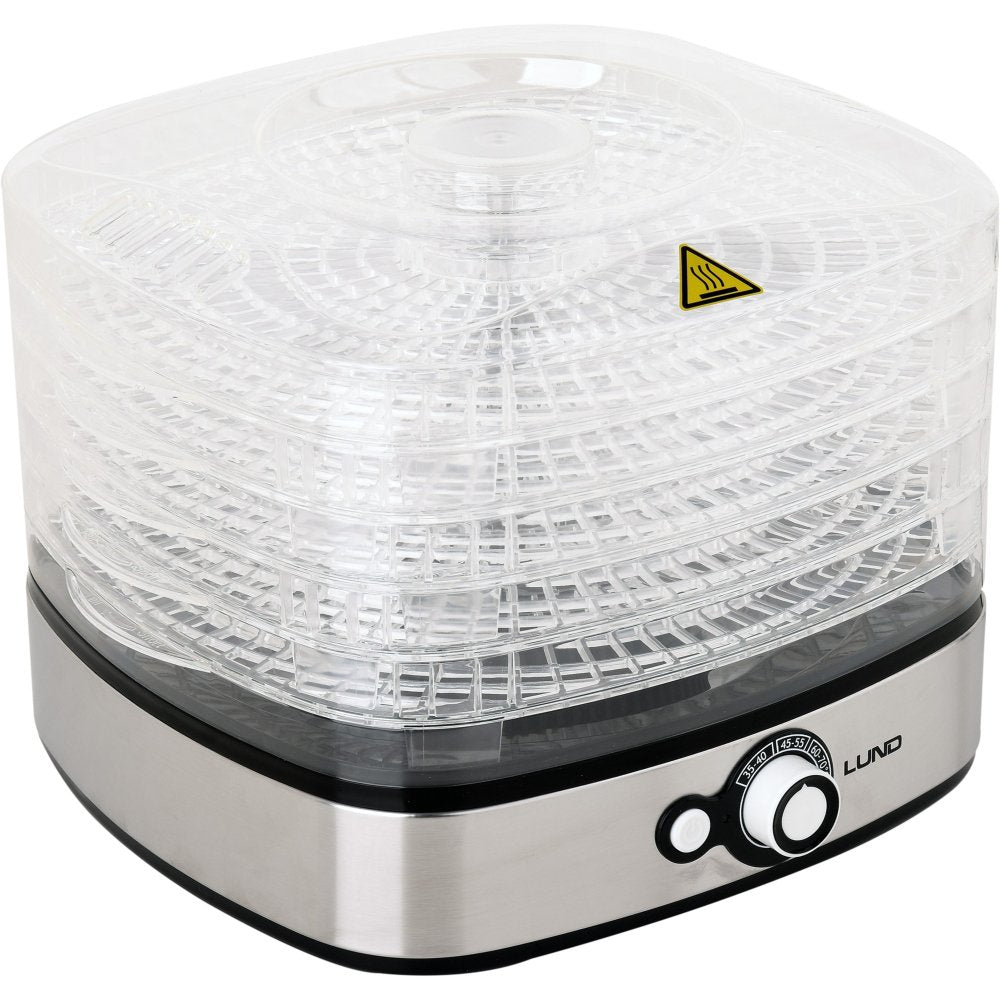 2X FOOD DRYER FOR MUSHROOMS FRUIT VEGETABLES HERBS 500W REGULATION 68270 Dominant color clear