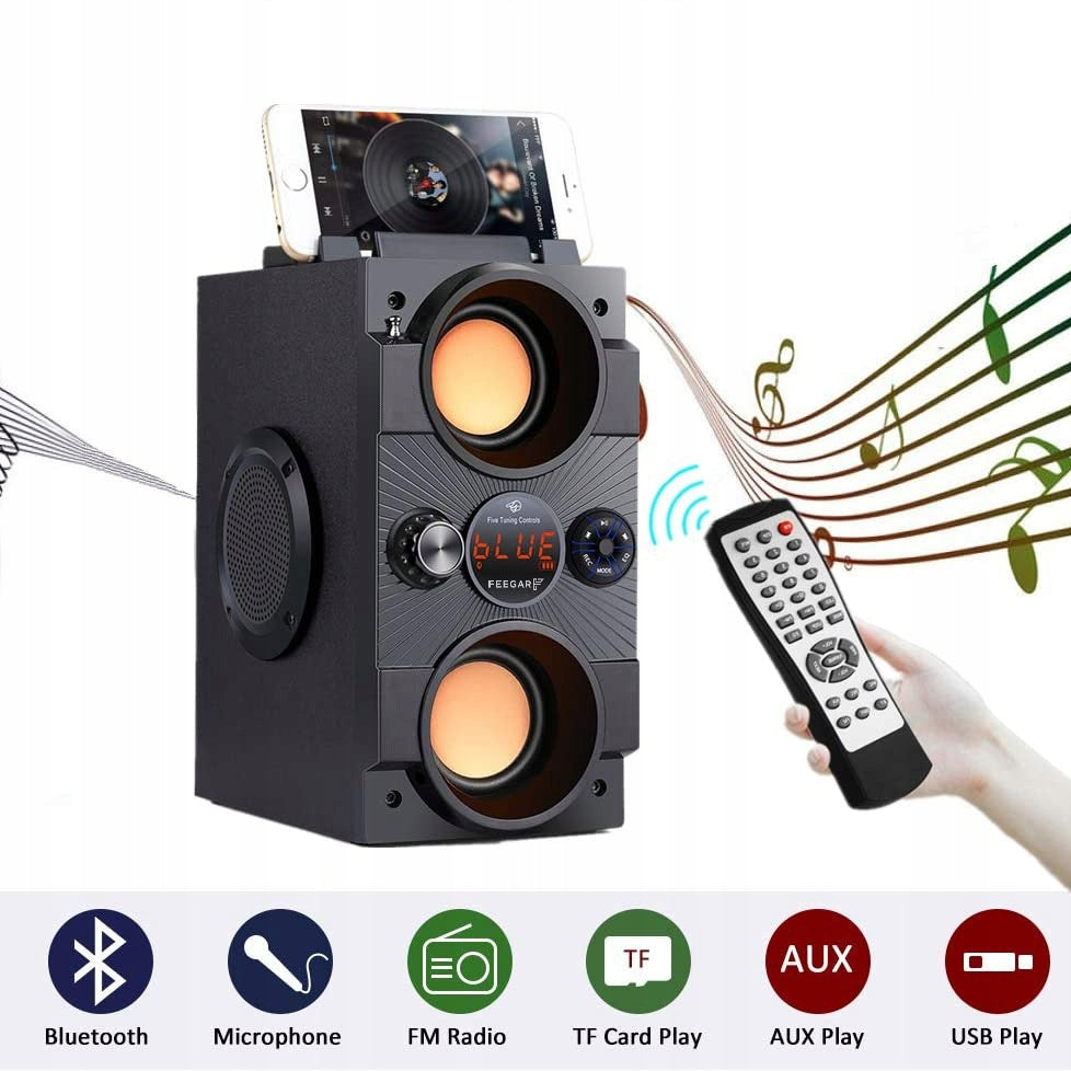 2X Feegar Portable Bluetooth Speaker +Karaoke Microphone 4000mAh USB Radio A Model other