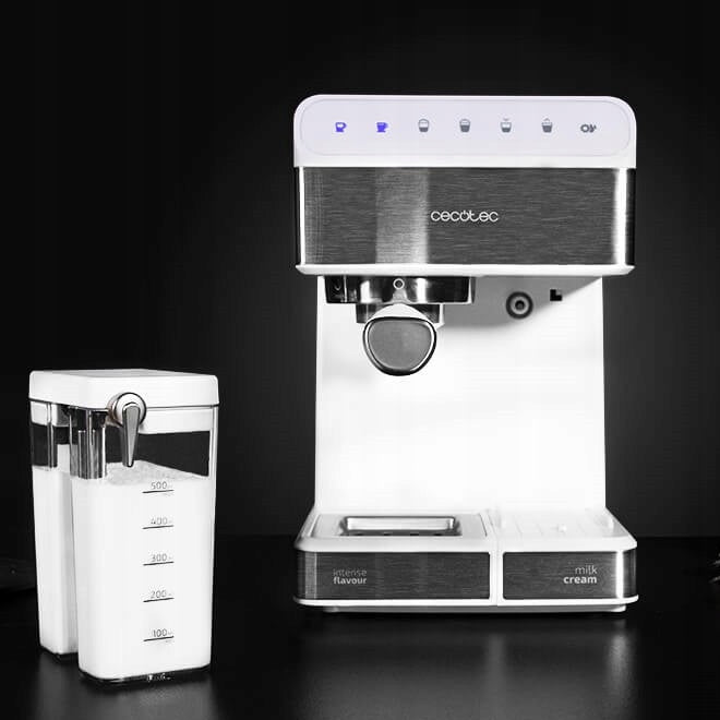 2X Flask espresso machine Cecotec Power Espresso Bianco Model Power Instant-ccino 20 Touch