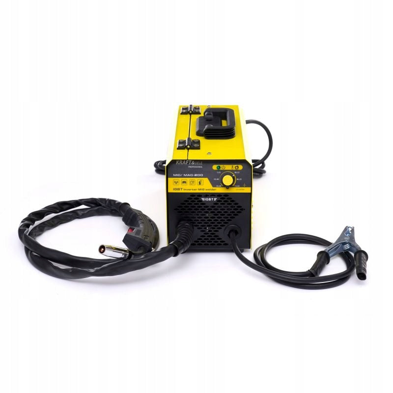 2X GAS-FREE MIGOMAT WELDING MACHINE FLUX MIG MAG 200A 230V 6,1 KVA SOLIDN SET Brand Kraft&Dele